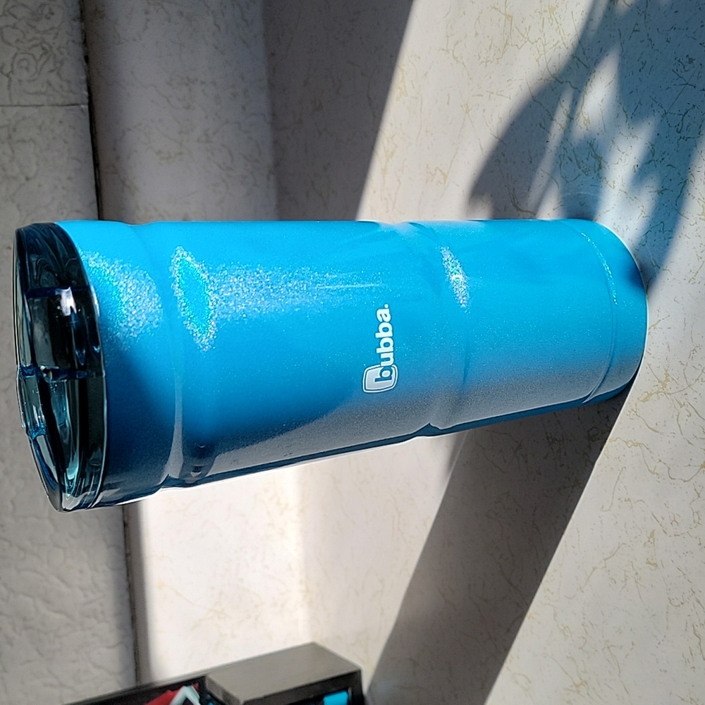 Sparkly blue cup